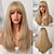 cheap Synthetic Trendy Wigs-Long Straight Blonde Wig With Party Role-playing Lolita Synthetic Wig Women‘s High-definition Natural Fiber Heat-resistant Christmas Party Wigs