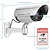olcso Kültéri IP hálózati kamerák-fitnate hamis kamera álkamera CCTV megfigyelő rendszer led piros villogó fénnyel 1 biztonsági figyelmeztető matricával hamis biztonsági kamera kültéri használatra &amp; beltéri használat