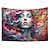 זול שטיחי אמנות-גרפיטי אישה תלוי שטיח קיר אמנות שטיח קיר גדול תפאורה צילום רקע שמיכה וילון בית חדר שינה קישוט סלון