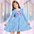 olcso lány 3D-s ruhák-Girls &#039; 3D Sellő Fodros ruha Rózsaszín Hosszú ujj 3D nyomtatás Ősz Tél Sport &amp; Szabadtéri Napi Szabadság aranyos stílus Alkalmi gyönyörű Gyerekek 3-12 év hétköznapi ruha A vonalú ruha Térd feletti
