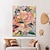 זול ציורי פרחים/צמחייה-100% ציורי חיננית בעבודת יד מודרנית מופשטת אמנות מרפסת תפאורה ורוד בד ציור שמן פרח ציור פשוט בגודל גדול תמונת קיר