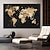 tanie wydruki map świata-Mapa świata drukuje wall art nowoczesny obraz home decor wiszące na ścianie prezent walcowane płótno nieoprawione nierozciągnięte!