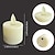 economico Luci decorative-6 candele LED senza fiamma ricaricabili - alimentate a batteria, luci votive a stoppino mobile tremolanti per decorazioni di zucca, San Valentino, Ringraziamento e matrimoni