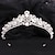 preiswerte Diademe &amp; Krone-Kronen-Tiaras Stirnbänder Kopfbedeckung Strass Aleación Hochzeit Cocktail Luxus Elegant Mit Kristall Verzierung Kopfschmuck Kopfbedeckung
