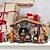 ieftine Figurine de colecție-set de naștere din rășină colorată cu creșă - naștere de Crăciun pentru decor interior de sărbători - decorațiuni de Crăciun pentru familie Naștere de Crăciun decor belen de Crăciun