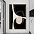 tanie Obrazy abstrakcyjne-czarno-biały minimalistyczny obraz ścienny na płótnie ręcznie robiony abstrakcyjny obraz olejny salon dekoracja sypialni (bez ramki)