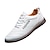 cheap Men&#039;s Sneakers-Men&#039;s Sneakers Casual Shoes White Shoes Walking Casual Daily Leather Comfortable Booties / Ankle Boots Loafer Black White Spring Fall
