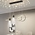Недорогие Островные огни-светодиодный подвесной светильник 100 см с регулируемой яркостью, дизайн кластера, геометрические формы, подвесной светильник из ПВХ, классический стильный, сплав цинка, современный, современный,