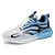 cheap Men&#039;s Sneakers-Men&#039;s Sneakers Plus Size Dad Shoes Running Walking Sporty Casual Outdoor Daily Microfiber Height Increasing Elastic Band Light Blue Black orange Black Blue Spring Fall