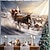 abordables tapiz navideño colgando-Decoraciones navideñas, trineo de renos de Papá Noel, tapiz colgante, arte de pared, tapiz grande de Navidad, decoración mural, fotografía, telón de fondo, manta, cortina, decoración del hogar,