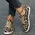 abordables Zapatillas de mujer-Mujer Zapatillas de deporte Zapatillas Canvas Tallas Grandes Zapatillas Canvas Exterior Color sólido Leopardo Verano Tacón Plano Dedo redondo Vintage Moda Casual Zapatos para correr Tela Cordones