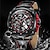 Недорогие Механические часы-Брендовые мужские часы olevs, автоматические механические часы с двойной звездой и скелетоном, водонепроницаемые кожаные мужские спортивные часы с большим циферблатом
