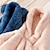preiswerte Pyjamas-Baby Mädchen Pyjama-Sets Langarm Rosa Kinderplüsch Blauer Kinderplüsch Brauner Kinderplüsch Feste Farbe Tasche Herbst Winter Aktiv Heim 3-7 Jahre