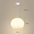 Недорогие Островные огни-Светодиодный подвесной светильник, люстра-кокон, дизайн фонаря для кафе-ресторана 110-240 В
