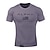 cheap Gym, Running &amp; Workout-Men&#039;s Workout Shirt Running Shirt Short Sleeve Top Athletic Athleisure Cotton Breathable Quick Dry Soft Fitness Jogging Training Sportswear Activewear Dark Grey Black White