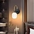 levne Nástěnná svítidla montovaná-moderní skleněné toaletní stolní lampa nástěnná lampa černá zlatá moderní nástěnná lampa koupelna moderní osvětlení toaletního stolku z křišťálového skla ac85-265v