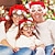 9 stks kerst kerstman sneeuwpop kerstboom 3d papier bril volwassen kinderfeest fotografie rekwisieten voordelige kerstmuts & accessoires-9 stks kerst kerstman sneeuwpop kerstboom 3d papier bril volwassen kinderfeest fotografie rekwisieten