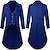 cheap Historical &amp; Vintage Costumes-Retro Vintage Medieval 18th Century Coat Tuxedo Tailcoat Vampire Knight Ritter Men&#039;s Party / Evening Coat