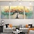 preiswerte Blumen-/Botanische Gemälde-3 Stück nordisches abstraktes Ölgemälde „Baum des Lebens“ auf Leinwand, handgemaltes Wandkunst-Poster, handgefertigtes Wandbild für Wohnzimmer, Zuhause, Cuadros-Dekoration (kein Rahmen)
