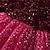 abordables Vestidos-Bebé Chica Vestido de Fiesta Color sólido Manga Larga Formal Rendimiento Lentejuelas Estilo lindo Poliéster Midi Vestido de Fiesta Verano Primavera 3-7 años Vino Gris
