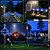 voordelige Pathway Lights &amp; Lanterns-4 stuks 10 W LED-lampen op zonne-energie Padverlichting en lantaarns Op Zonne-Energie Kerst Bruiloft Decoratie Warm wit Koel wit Meerkleurig 24 V 480 LED-kralen