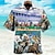 お買い得  メンズキャンプシャツ-男性用 シャツ アロハシャツ 馬 グラフィック 折襟 ホワイト ルビーレッド ブルー パープル ブラウン カジュアル ハワイアン 半袖 プリント ボタンダウン 衣類 トロピカル風 ファッション ハワイアン ソフト