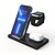 cheap Wireless Chargers-5 In 1 Foldable Wireless Charger Pad For IPhone 15 14 13 12 For IWatch 9 8 7 6/Samsung Galaxy Watch 5 Pro/4/3/Active 2 1 for Airpods Foldable Qi Fast Charging Dock Station