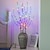 olcso Dekoratív fények-1db 20 led színes fűzfaág lámpa, virágcsokor díszítő lámpa, magas talpú vázatöltő fűzfaág fény anyák napi karácsonyi esküvői parti zsinór füzér lakberendezési lámpa