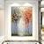 halpa Kukka-/kasvitaulut-käsikaveri öljymaalaus kangasseinä taide koristelu impressio veitsi maalaus maisema puu kodin sisustukseen rullattu kehyksetön venyttämätön maalaus