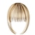 baratos Franjas-Grampo de cabelo com franja em extensões franja natural com franja na frente franja plana pura uma peça peruca longa e reta para mulheres