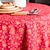 billiga Dukar-bordsduk, bomullslinne vintage rund duk blommig pastoral bordsduk tvättbar bordsduk för inomhus utomhus, bondgårdsinredning, picknick