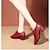 זול נעלי בלט-בגדי ריקוד נשים נעלי בלט נעליים לטיניות נעליים מודרניות הצגה מסיבה / ערב ריקודים סלוניים נעלי נוחות מסוגנן עקבים עקב קובני בוהן מרובעת שרוכים מבוגרים שחור לבן אדום