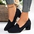 cheap Women&#039;s Heels-Women&#039;s Heels Pumps Slip-Ons Plus Size Wedding Party Office Solid Color Block Heel Round Toe Elegant Vintage Fashion PU Loafer Black Blue