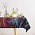 abordables Manteles-Mantel rectangular para mesa, manteles lavables resistentes a las arrugas para reuniones familiares, mesa de comedor