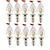 billige Stearinlyslamper med LED-2 W LED-lysestakepærer 260 lm E14 C35 24 LED perler SMD 2835 Varm hvit Hvit 85-265 V