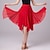 voordelige Latin danskleding-Latijnse dans Latin Salsa Dance Rokken Pure Kleur Dames Prestatie Alledaagse kleding Natuurlijk Tule