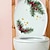preiswerte Badutensilien-Weihnachten Wandaufkleber Badezimmer Toilette Aufkleber WC selbstklebendes Wandbild verschönern Blume Heimdekoration Abziehbilder