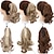 billige Hestehaler-14 tommer korte klo hestehale hair extensions syntetisk krøllet ekte hår stykke søt klips i hair extensions for kvinner