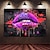abordables Impressions de Personnes-Embrasse-moi graffiti lèvres pop art toile peinture abstraite amour affiche et impression art mur photos pour salon décoration de la maison