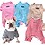 billiga Pyjamas-Hund Katt Pyjamas Mode söt stil Vinter Mjuk Tvättbar Bekväm Inomhus Ledigt / vardag Hundkläder for Bichon Frisé Pudel Pommeran valpen eller det lilla husdjuret Fjäril