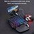 abordables Claviers-Clavier de jeu mécanique à une main, mini clavier de jeu portable rétroéclairé rvb