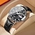 cheap Quartz Watches-POEDAGAR Men&#039;s Quartz Watch Fashion Luxury Casual Men Analog Wrist Watch Leather Strap Calendar Date Week Luminous Waterproof Quartz Men Watches