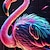 billige piges 3d hættetrøjer og sweatshirts-Pige 3D Flamingo Hattetrøje Pullover Langærmet 3D-udskrivning Efterår Vinter Aktiv Mode Sød Stil Polyester Børn 3-12 år udendørs Afslappet Daglig Regulær