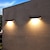 זול נורות קיר חוץ-סולארית מנורת קיר חיצונית גן וילה חצר תאורת סימן דלת פנס חזית קיר עמיד למים מרפסת גדר נוף קישוט אור