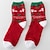 abordables Costumes de Noël-Chaussettes de noël chaussettes pelucheuses d&#039;hiver chaussettes moelleuses confortables chaussettes de noël pelucheuses chaudes pour les femmes cadeaux