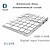 billige Tastaturer-aluminiumslegering bluetooth trådløst numerisk tastatur med usb-hub digital inngangsfunksjon for windowsmac osandroid bærbar pc