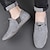 cheap Men&#039;s Handmade Shoes-Men&#039;s Loafers &amp; Slip-Ons Retro Handmade Shoes Walking Casual Daily Leather Comfortable Booties / Ankle Boots Loafer Khaki Gray Spring Fall