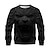 cheap Men&#039;s 3D Sweatshirts-Graphic Lion Men&#039;s Fashion 3D Print Golf Pullover Sweatshirt Holiday Vacation Going out Sweatshirts Black Red Long Sleeve Crew Neck Print Spring &amp;  Fall Designer Hoodie Sweatshirt
