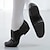 abordables Zapatos de jazz-Mujer Zapatos de Jazz Rendimiento Entrenamiento Tallas Grandes Plano Suave Tacón Plano Dedo cuadrada Mocasín Adulto Negro Marrón