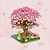 preiswerte Bau-Spielzeug-2028 Stück rosa Sakura-Baumhaus-Bausteine – Kirschblüten-DIY-Spielzeug für Kinder – perfektes Geschenk! (nicht Sets)
